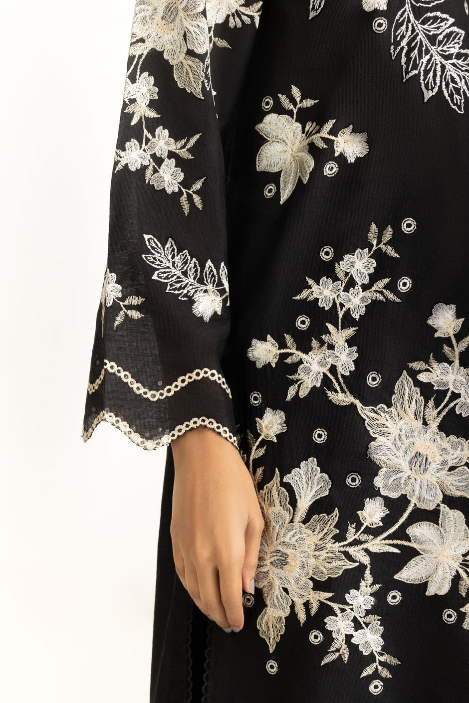 Khaddi Net Embroidered Co-Ord Set
