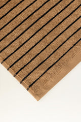 Khaki Striped Towel