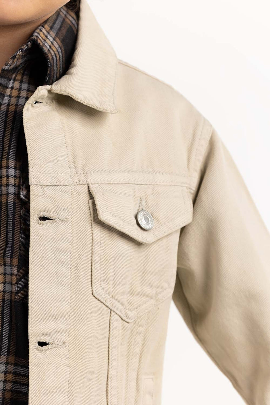 Junior Boy Khaki Jacket 224-310-053