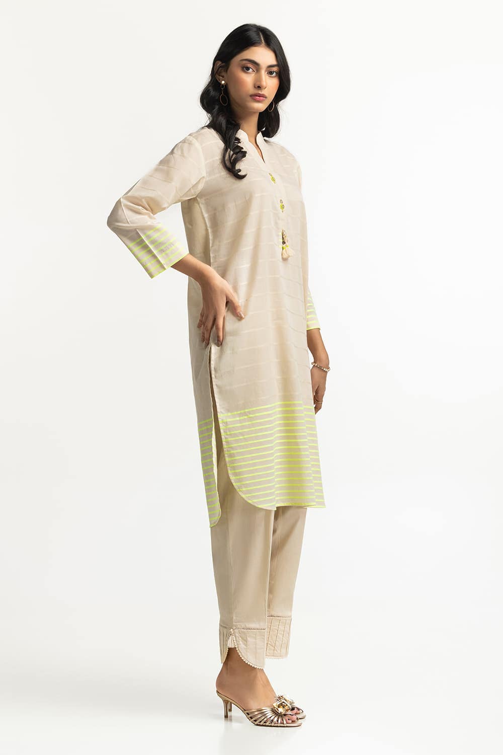 Dyed Jacquard Florescent Shirt KJ-32202