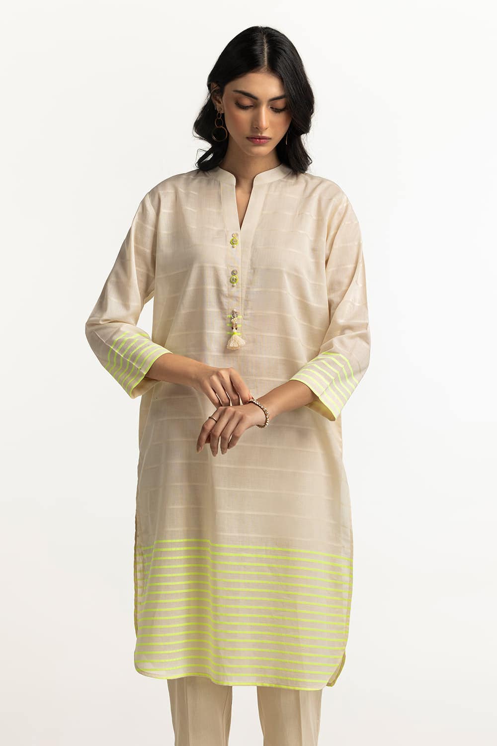 Dyed Jacquard Florescent Shirt KJ-32202