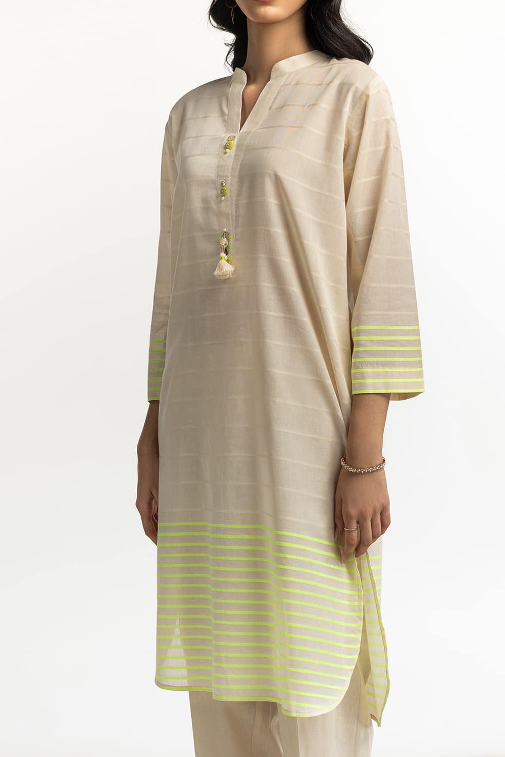 Dyed Jacquard Florescent Shirt KJ-32202