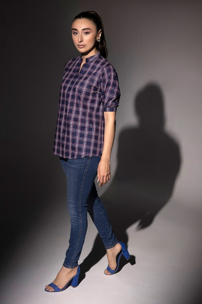 Yarn Dyed Tunic KJ-43024