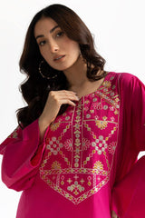 Chambray Embroidered Shirt KJ-43151