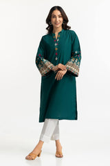 Chambray Embroidered Shirt KJ-43152