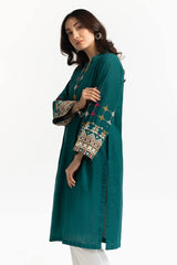 Chambray Embroidered Shirt KJ-43152