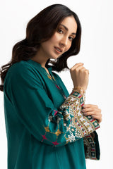 Chambray Embroidered Shirt KJ-43152