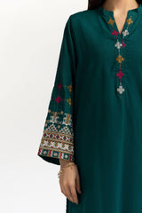 Chambray Embroidered Shirt KJ-43152