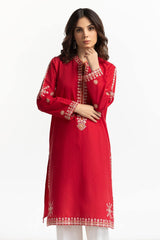 Chambray Embroidered Shirt KJ-43153