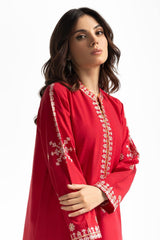 Chambray Embroidered Shirt KJ-43153