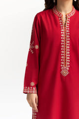 Chambray Embroidered Shirt KJ-43153
