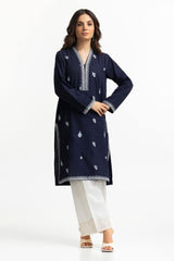 Chambray Embroidered Shirt KJ-43154