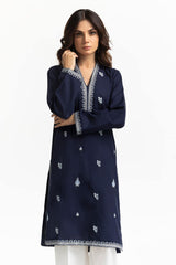 Chambray Embroidered Shirt KJ-43154