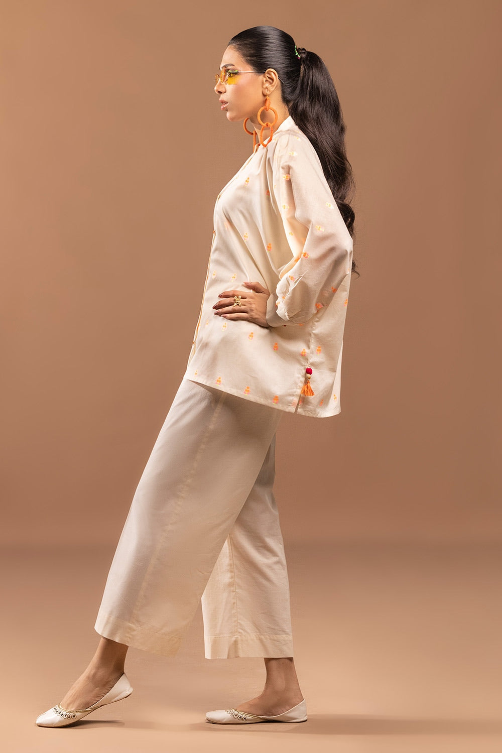 Jacquard Embellished Tunic KJ-43200