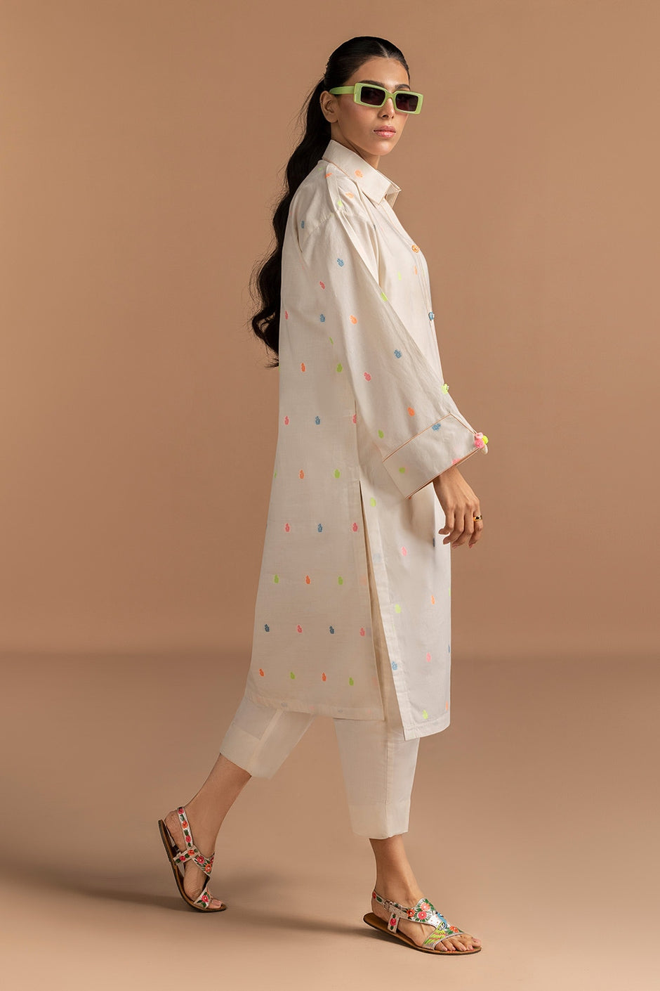 Jacquard Embellished Shirt