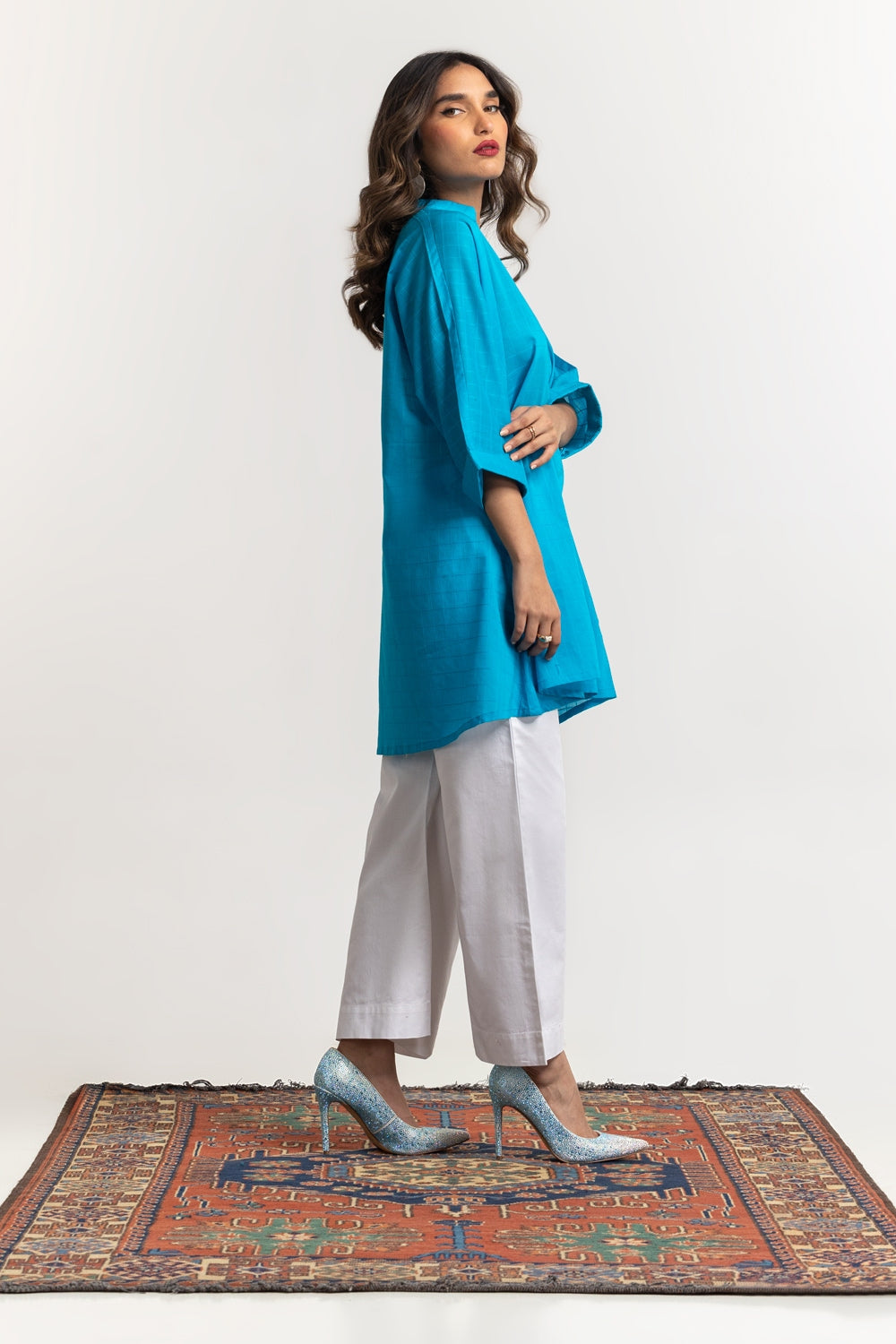 Dobby Dyed Tunic KJ-43242