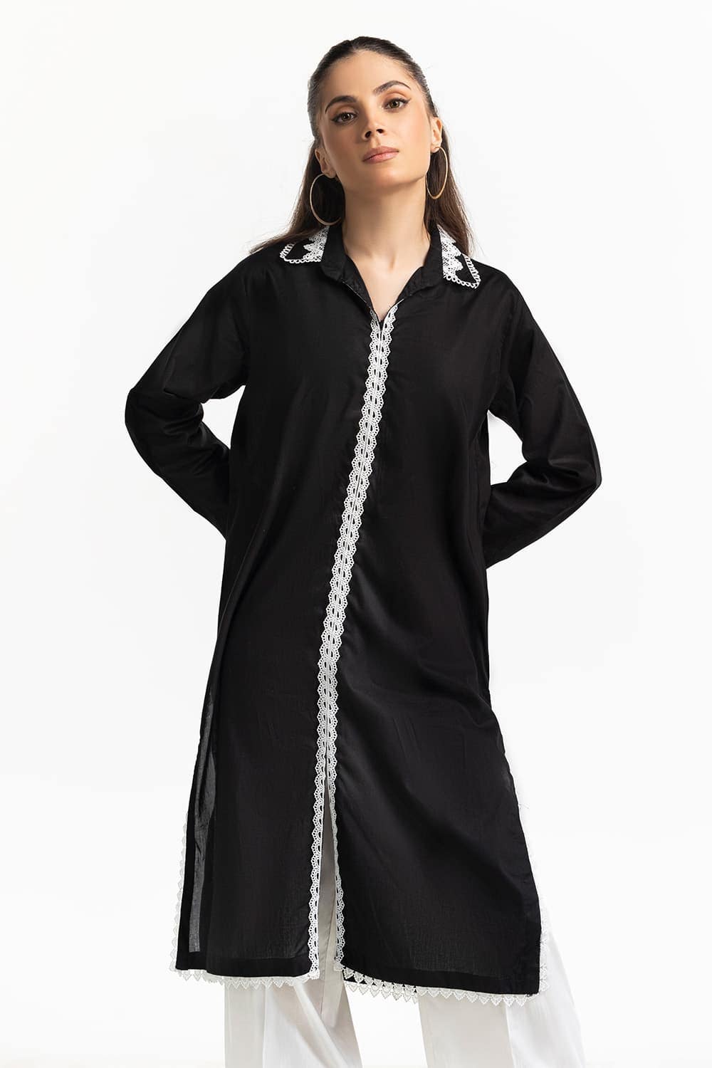 Lawn Embellished Shirt KJ-43301