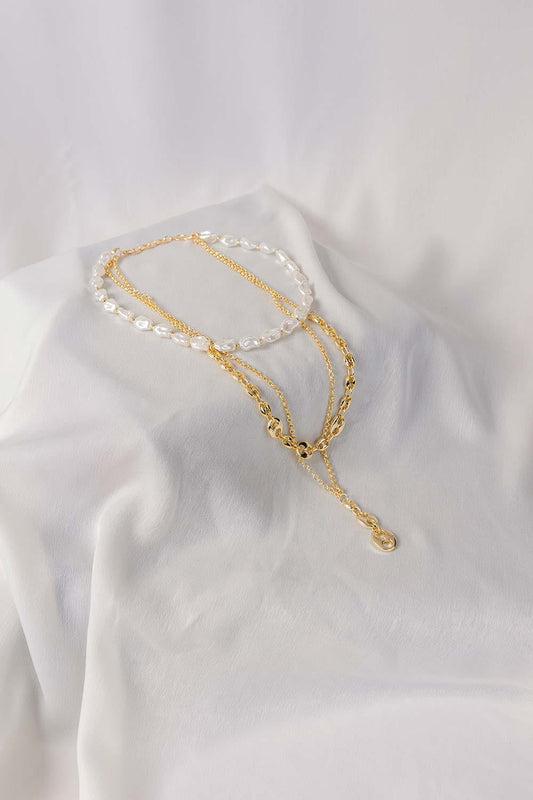 Multi layer Gold Necklace IFA-NL-014