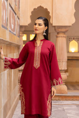 3 Piece Khaddar Embroidered  Suit KJP-42021