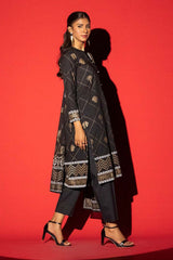 3 Piece Cambric Block Printed Suit KJP-43020