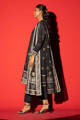 3 Piece Cambric Block Printed Suit KJP-43020