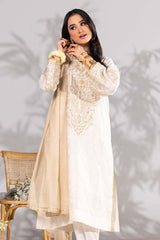 3 Piece Jacquard Embroidered Suit KJP-43053