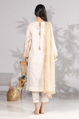 3 Piece Jacquard Embroidered Suit KJP-43053