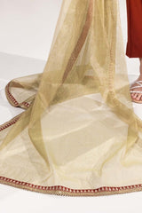 3 Pieces Yarn Dyed Embroidered Suit KJP-43059