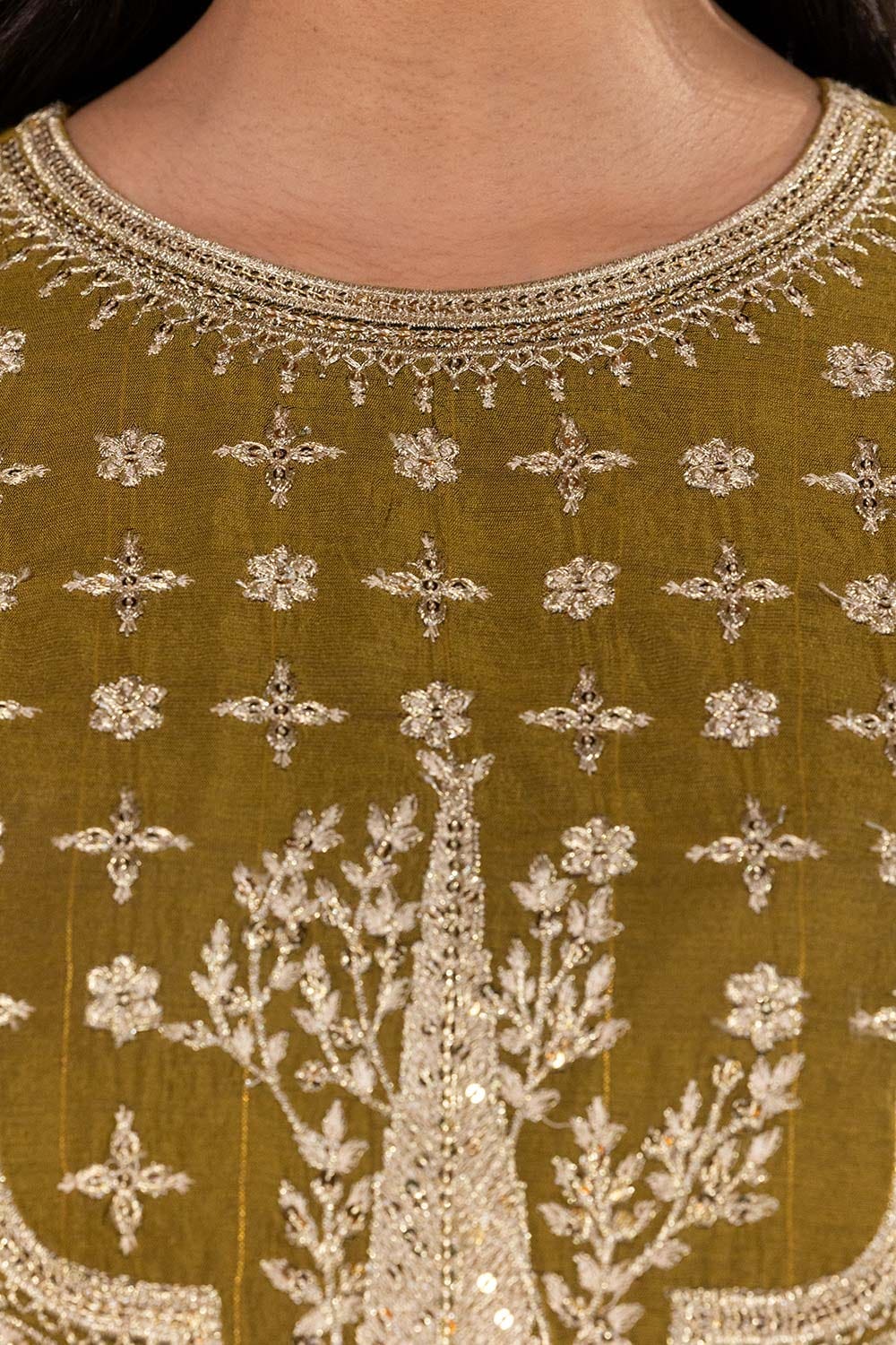 3 Piece Yarn Dyed Embroidered Suit KJP-43103