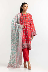 Printed Lawn Shirt Dupatta Dyed Trouser KJP-43154
