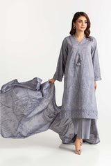 Chambray Jacquard Dyed Suit  KJP-43172