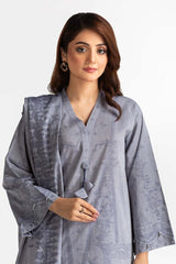 Chambray Jacquard Dyed Suit  KJP-43172