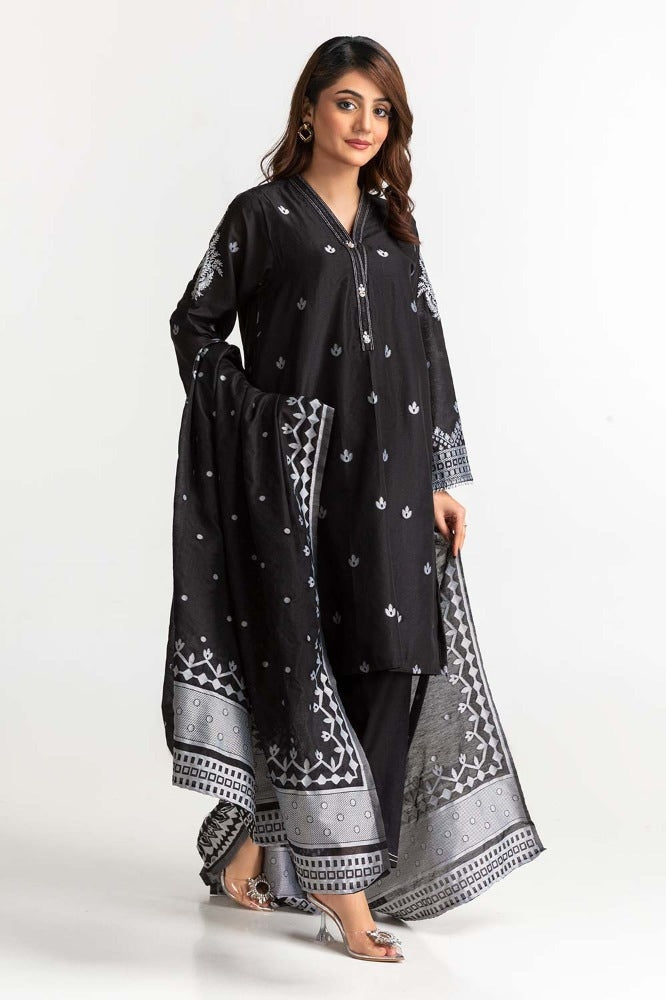 Jacquard Embroidered Suit KJP-43195