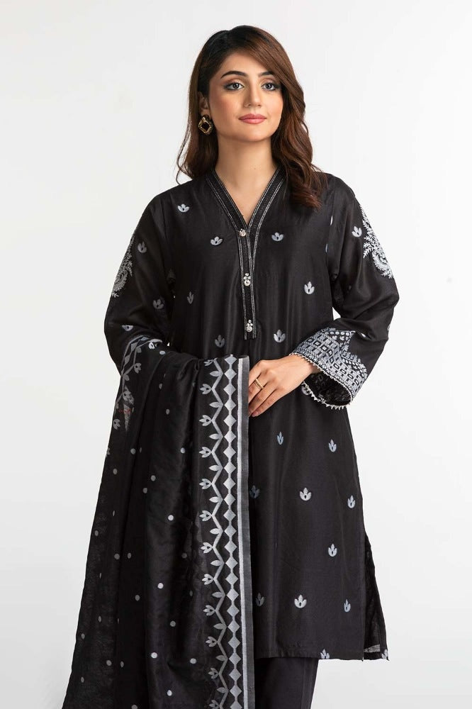 Jacquard Embroidered Suit KJP-43195