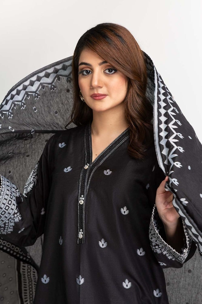 Jacquard Embroidered Suit KJP-43195
