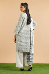 3 Piece Jacquard Embroidered Suit KJP-43214