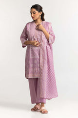 3 Piece Lawn Block Printed Suit KJP-43233