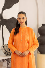 3 Piece Cambric Embroidered Suit KJP-43309