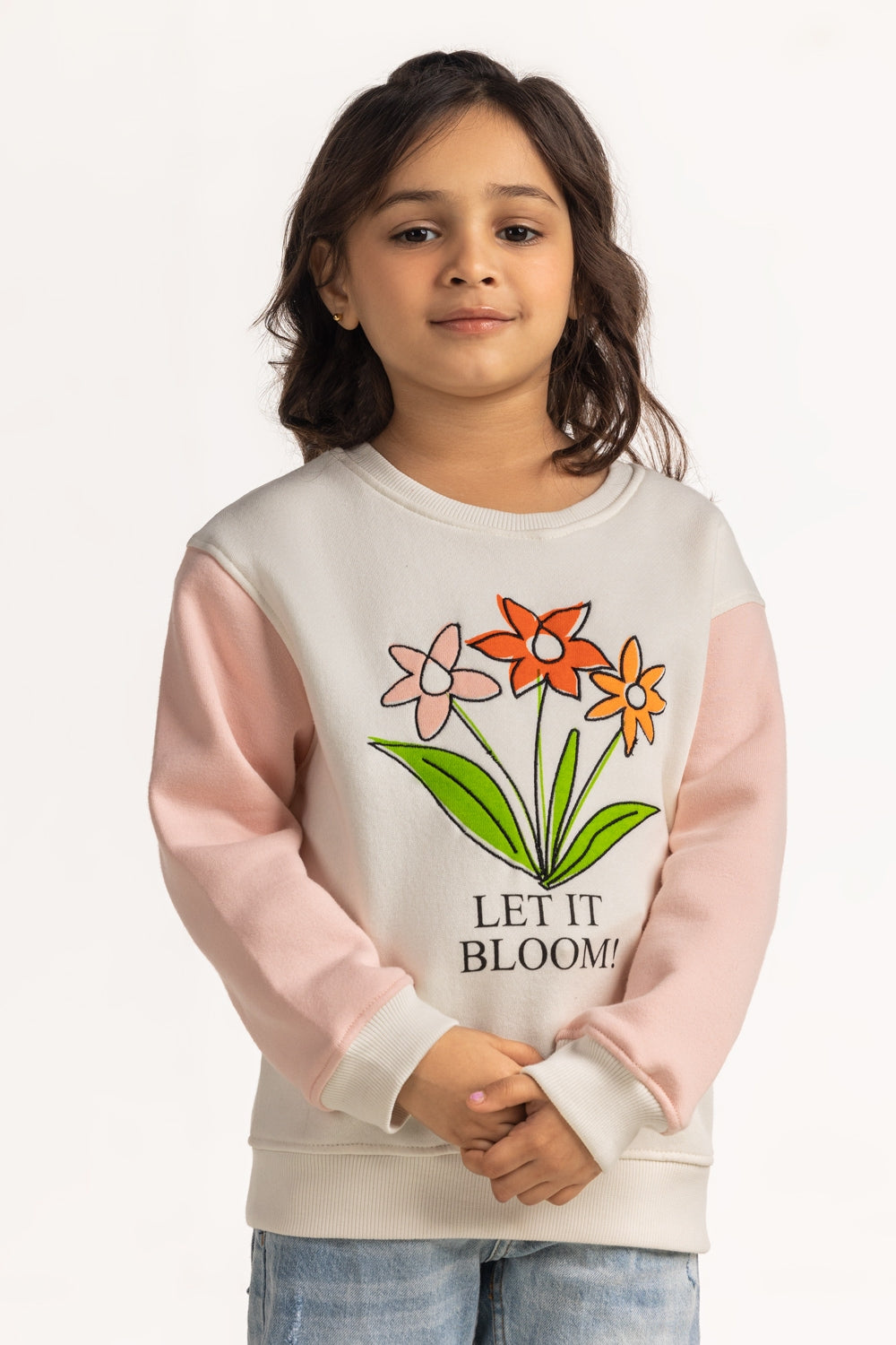 Junior Girls Printed Sweatshirt KG-SWS-WS24-003