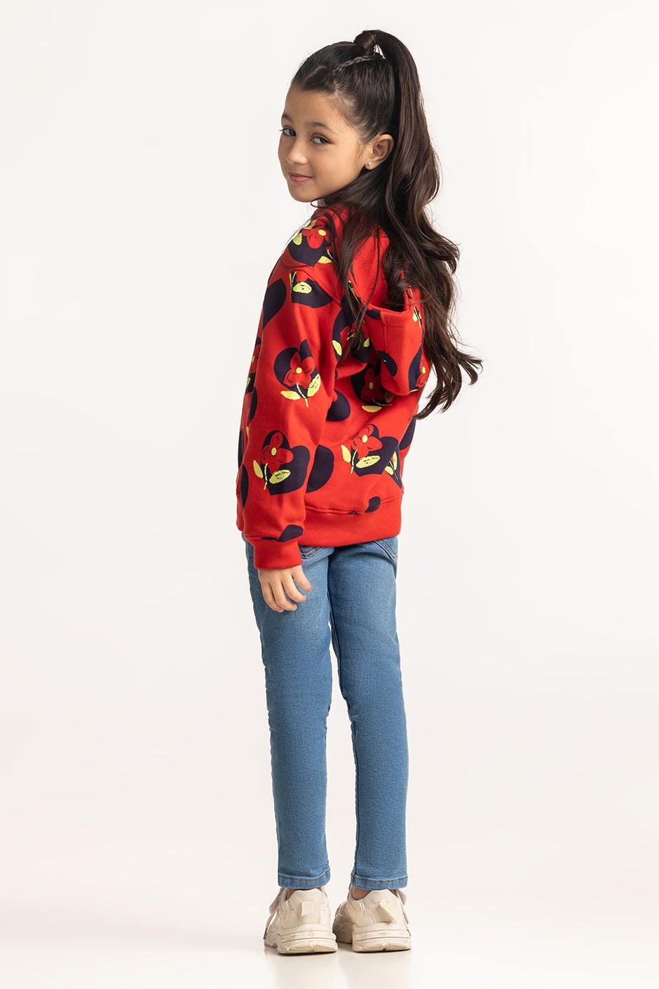 Junior Girls Printed Sweatshirt KG-HDZ-WS24-008