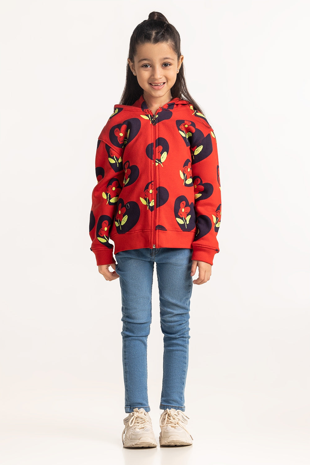 Junior Girls Printed Sweatshirt KG-HDZ-WS24-008