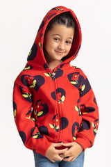 Junior Girls Printed Sweatshirt KG-HDZ-WS24-008