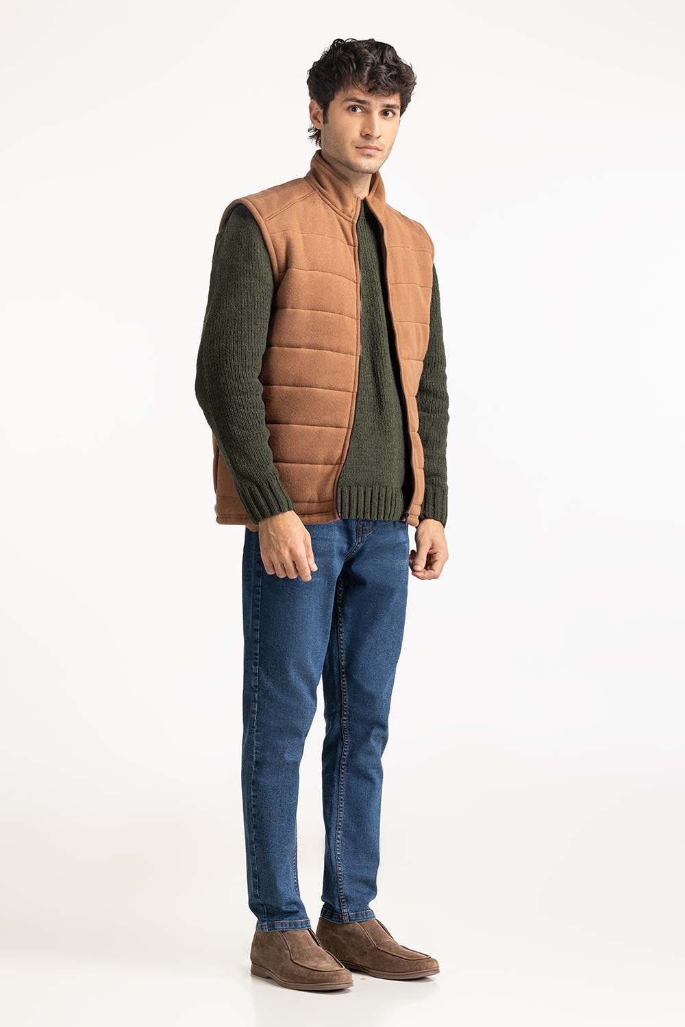 Knitted Puffer Vest MN-KNV-WS24-551