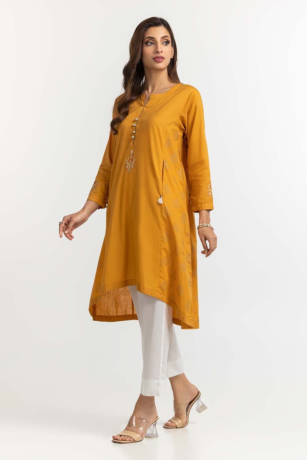 Cambric Block Printed Shirt KST-22052-A