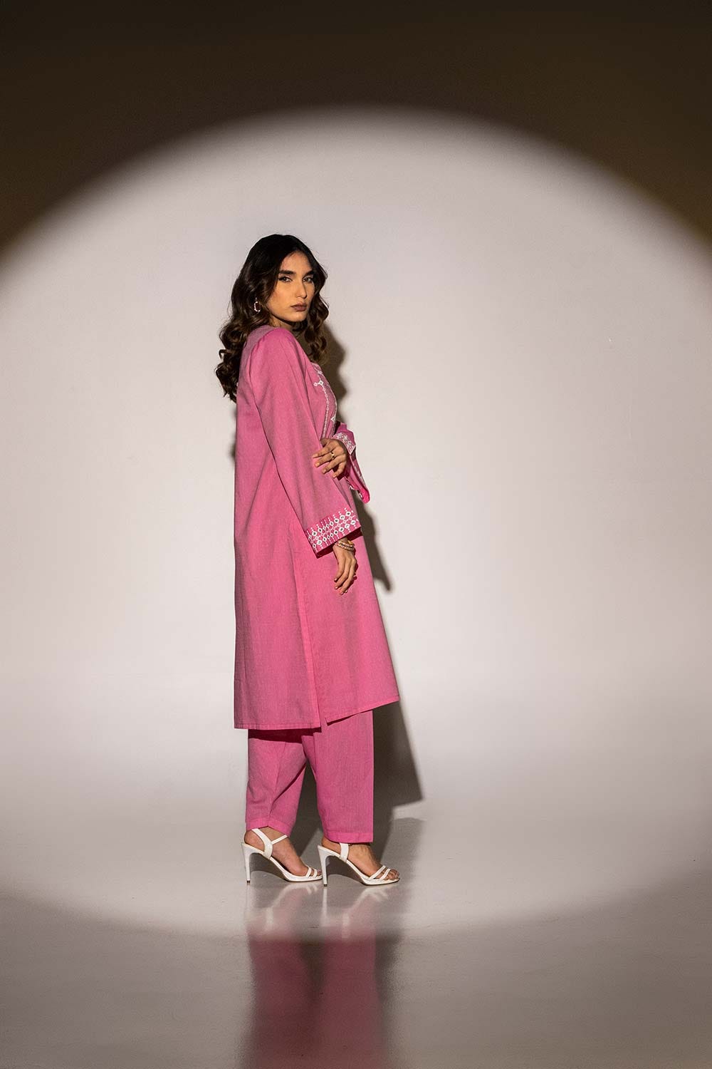 Dobby Embroidered Co-Ord Set KST-43011