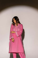 Dobby Embroidered Co-Ord Set KST-43011