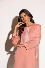 Dobby Embroidered Shirt And Dyed Trouser KST-43013