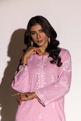 Dobby Embroidered Shirt And Dyed Trouser KST-43014