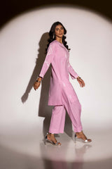 Dobby Embroidered Shirt And Dyed Trouser KST-43014