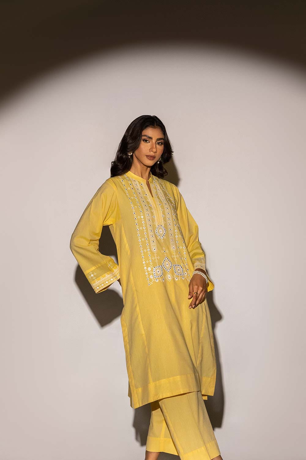Dobby Embroidered Co-Ord Set